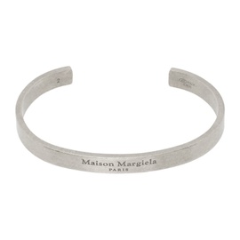 메종마르지엘라 Maison Margiela Silver Logo Bracelet 241168M142004