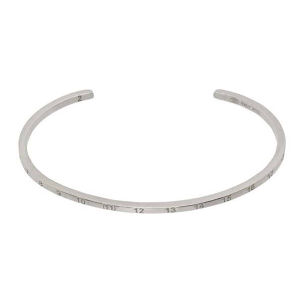 메종마르지엘라 메종마르지엘라 Maison Margiela Silver Numerical Cuff Bracelet 241168M142014