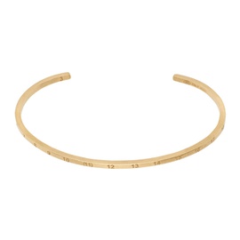 메종마르지엘라 Maison Margiela Gold Numerical Cuff Bracelet 241168M142015