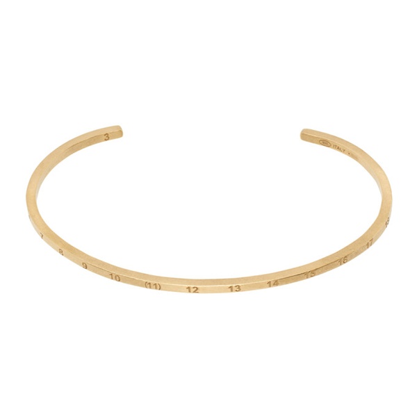메종마르지엘라 메종마르지엘라 Maison Margiela Gold Numerical Cuff Bracelet 241168M142015