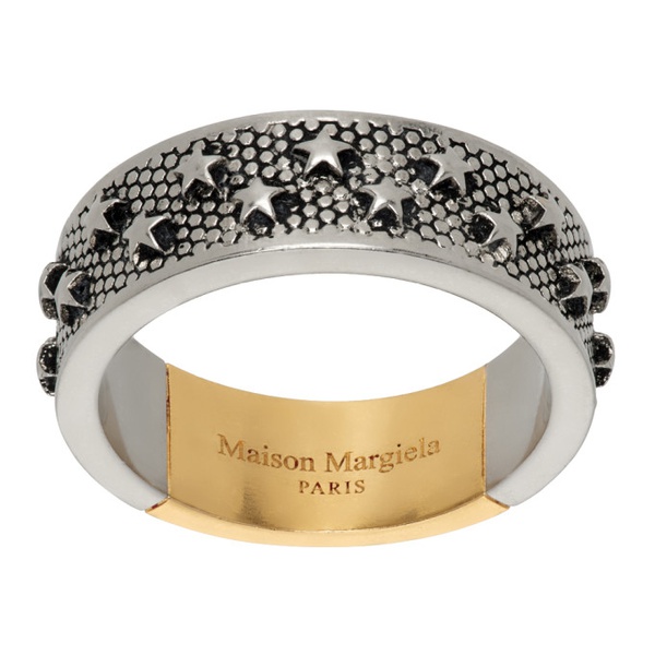 메종마르지엘라 메종마르지엘라 Maison Margiela Silver & Gold Star Ring 241168M147009