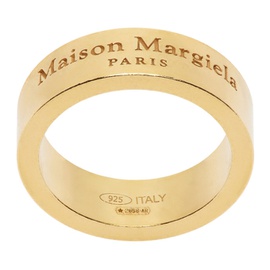 메종마르지엘라 Maison Margiela Gold Logo Ring 241168M147013