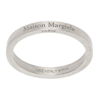 메종마르지엘라 Maison Margiela Silver Logo Ring 241168M147014