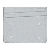 메종마르지엘라 Maison Margiela Gray Four Stitches Card Holder 241168M163054