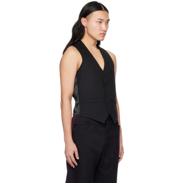 메종마르지엘라 메종마르지엘라 Maison Margiela Black Paneled Vest 241168M185000