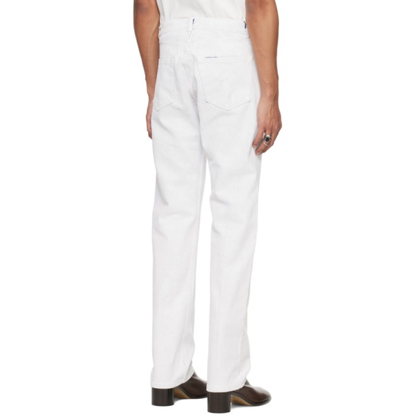 메종마르지엘라 메종마르지엘라 Maison Margiela White 5-Pocket Jeans 241168M186010