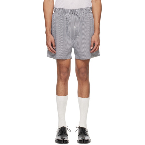 메종마르지엘라 메종마르지엘라 Maison Margiela Black & White Striped Shorts 241168M193002