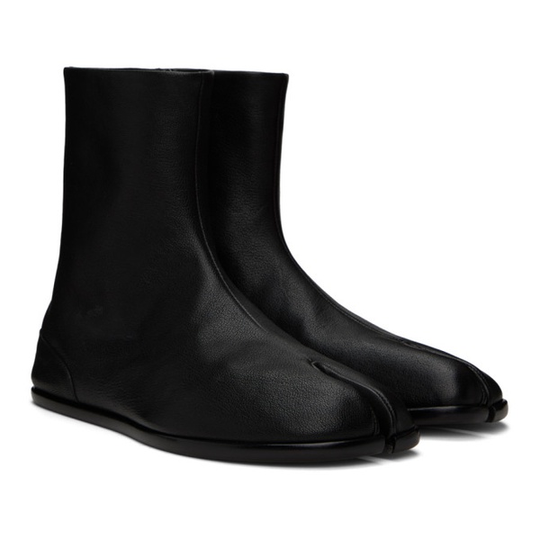 메종마르지엘라 메종마르지엘라 Maison Margiela Black Tabi Ankle Boots 241168M228005