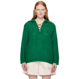 보디 Bode Green Alpine Sweater 241169F108009