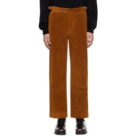 보디 Bode Brown Cinch Tab Trousers 241169M191003