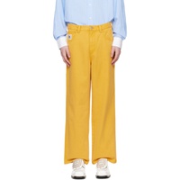 보디 Bode Yellow Knolly Brook Trousers 241169M191022