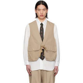 엔지니어드가먼츠 Engineered Garments Khaki Flap Pocket Vest 241175M185018