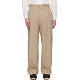 엔지니어드가먼츠 Engineered Garments Khaki Officer Trousers 241175M191000
