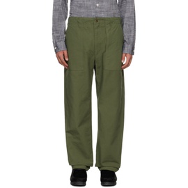 엔지니어드가먼츠 Engineered Garments Khaki Drawstring Trousers 241175M191019