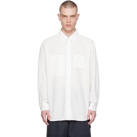 엔지니어드가먼츠 Engineered Garments White Work Shirt 241175M192013