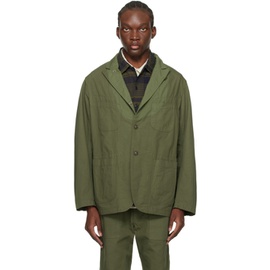 엔지니어드가먼츠 Engineered Garments Green Single-Breasted Blazer 241175M195008