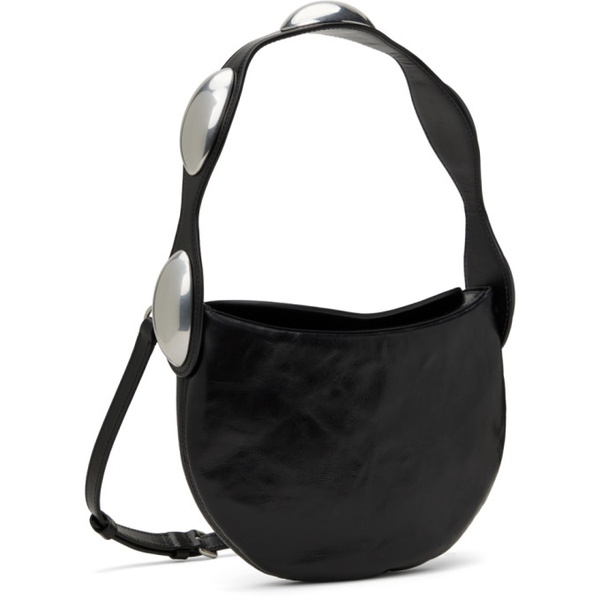 알렉산더왕 알렉산더 왕 Alexander Wang Black Dome Crackle Leather Multi Carry Bag 241187F048011