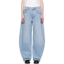 알렉산더 왕 Alexander Wang Blue Oversized Jeans 241187F069017