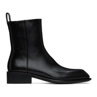 알렉산더 왕 Alexander Wang Black Throttle Leather Ankle Boots 241187F113000