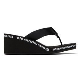 알렉산더 왕 Alexander Wang Black AW Nylon Heeled Sandals 241187F125018