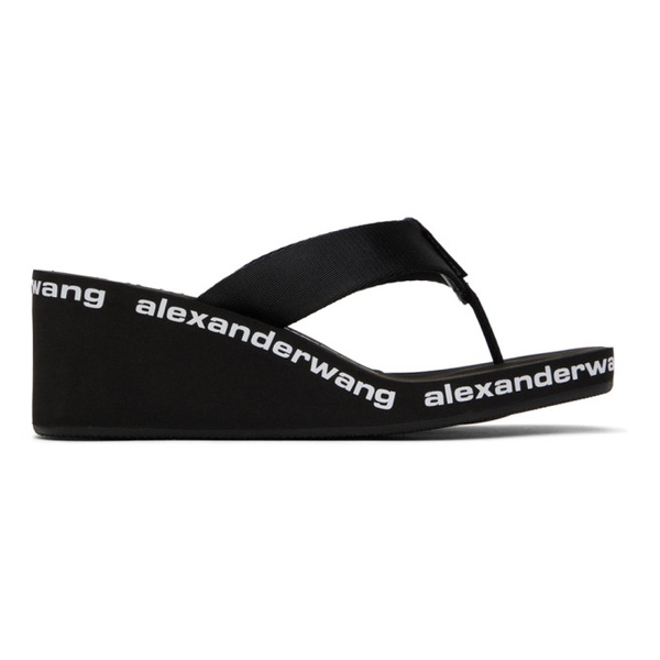 알렉산더왕 알렉산더 왕 Alexander Wang Black AW Nylon Heeled Sandals 241187F125018
