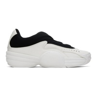 알렉산더 왕 Alexander Wang White & Black AW Hoop Slip-On Sneakers 241187M237000