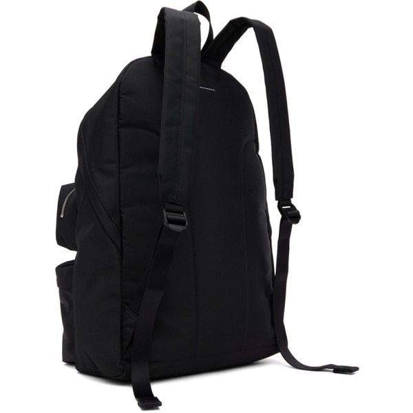  MM6 메종 마르지엘라 MM6 메종마르지엘라 Maison Margiela Black Three-Pocket Cordura Backpack 241188F042003