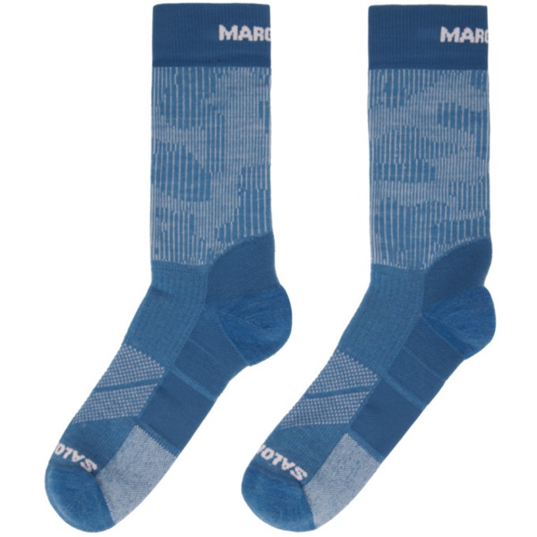 살로몬 MM6 메종 마르지엘라 MM6 메종마르지엘라 Maison Margiela Blue 살로몬 Salomon 에디트 Edition Ultra Socks 241188F076002
