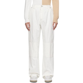 MM6 메종 마르지엘라 MM6 메종마르지엘라 Maison Margiela 오프화이트 Off-White Numeric Signature Trousers 241188M191004