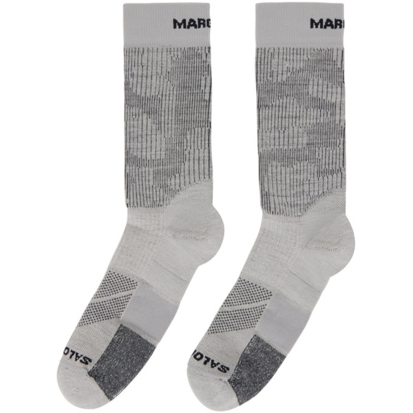 살로몬 MM6 메종 마르지엘라 MM6 메종마르지엘라 Maison Margiela Gray 살로몬 Salomon 에디트 Edition Ultra Socks 241188M220000