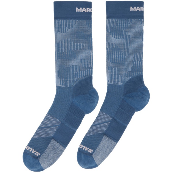 살로몬 MM6 메종 마르지엘라 MM6 메종마르지엘라 Maison Margiela Blue 살로몬 Salomon 에디트 Edition Ultra Socks 241188M220003