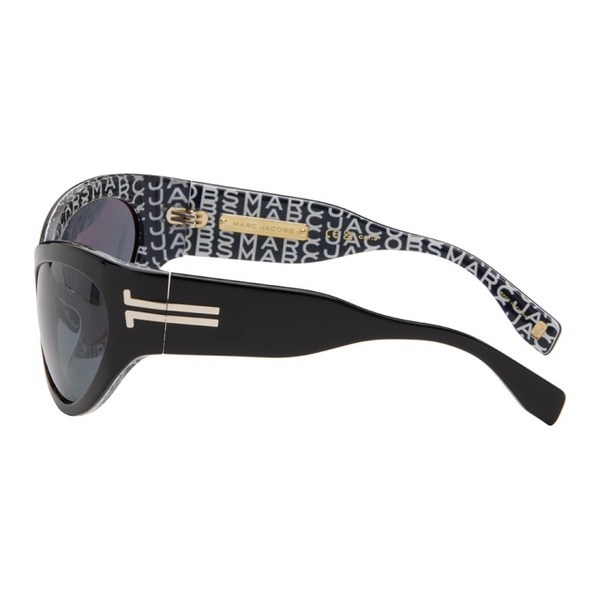 마크제이콥스 마크 제이콥스 Marc Jacobs Black The Icon Wrapped Sunglasses 241190F005007