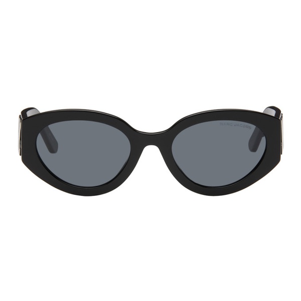 마크제이콥스 마크 제이콥스 Marc Jacobs Black Oval Sunglasses 241190F005023