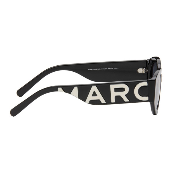 마크제이콥스 마크 제이콥스 Marc Jacobs Black Oval Sunglasses 241190F005023