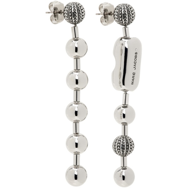 마크제이콥스 마크 제이콥스 Marc Jacobs Silver The Monogram Ball Chain Earrings 241190F022001