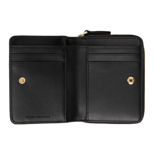마크제이콥스 마크 제이콥스 Marc Jacobs Black The Leather Mini Compact Wallet 241190F040012