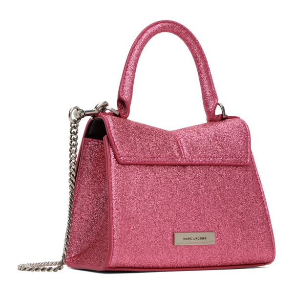 마크제이콥스 마크 제이콥스 Marc Jacobs Pink The Galactic Glitter St. Marc Mini Top Handle Bag 241190F046000