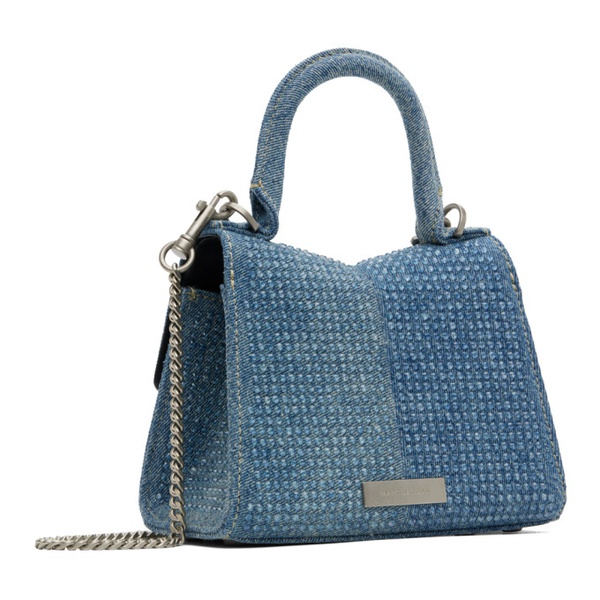 마크제이콥스 마크 제이콥스 Marc Jacobs Blue The St. Marc Mini Denim Top Handle Bag 241190F046021
