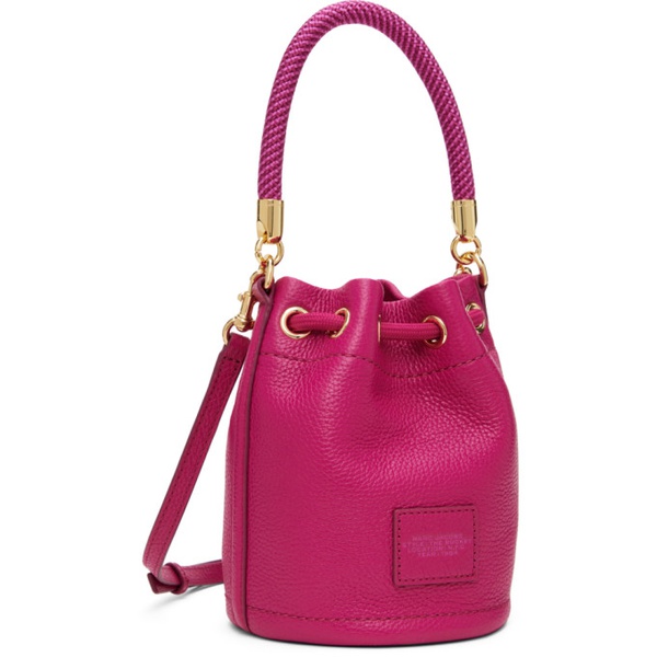 마크제이콥스 마크 제이콥스 Marc Jacobs Pink The Leather Mini Bucket Bag 241190F048008