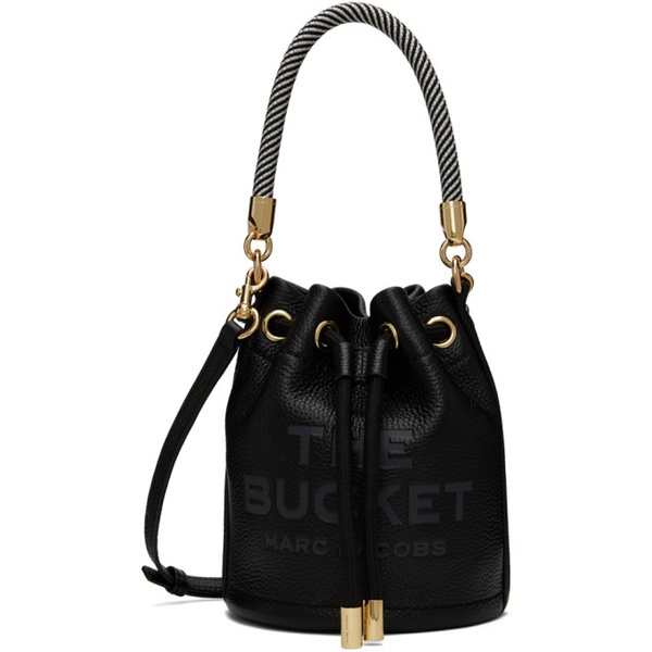 마크제이콥스 마크 제이콥스 Marc Jacobs Black The Leather Mini Bucket Bag 241190F048068
