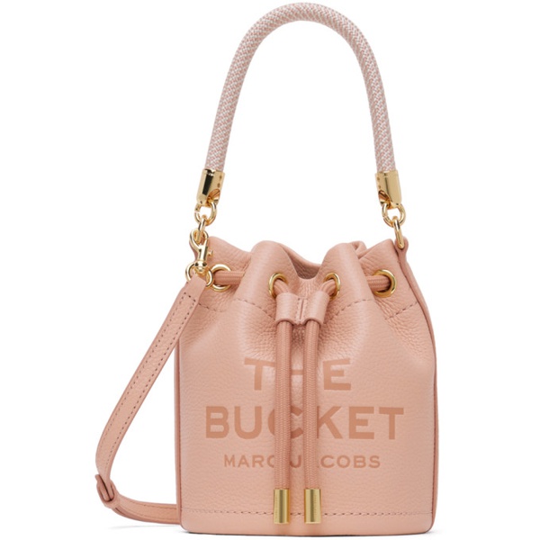 마크제이콥스 마크 제이콥스 Marc Jacobs Pink The Leather Mini Bucket Bag 241190F048077