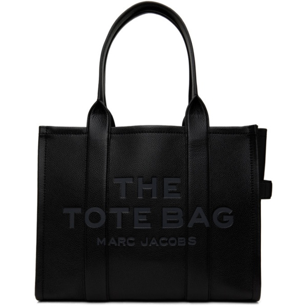 마크제이콥스 마크 제이콥스 Marc Jacobs Black The Leather Large Tote 241190F049055