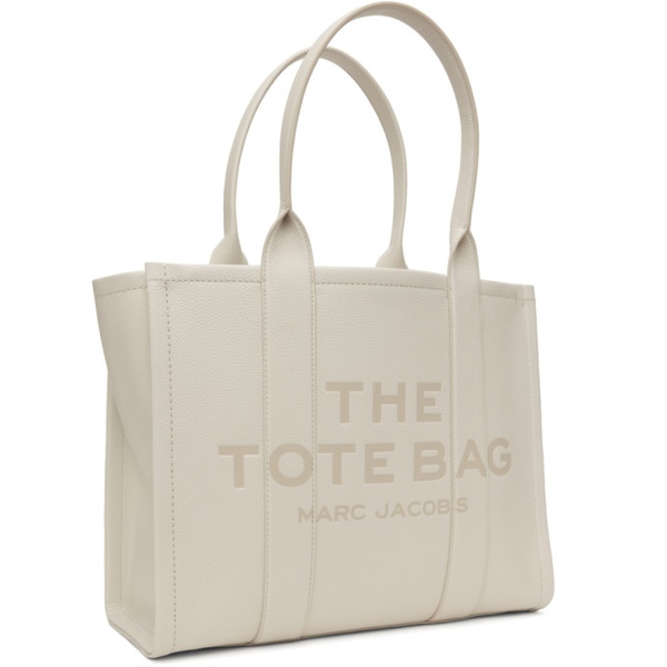 마크제이콥스 마크 제이콥스 Marc Jacobs 오프화이트 Off-White The Leather Large Tote 241190F049057