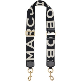 마크 제이콥스 Marc Jacobs Black & White The Logo Webbing Shoulder Strap 241190F283006