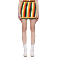 카사블랑카 Casablanca Multicolor Striped Miniskirt 241195F090003