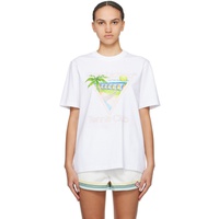 카사블랑카 Casablanca White Tennis Club Icon T-Shirt 241195F110006