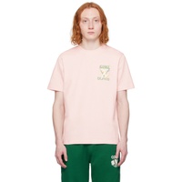 카사블랑카 Casablanca SSENSE Exclusive Pink Tennis Club Icon T-Shirt 241195M213016