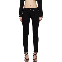 베르사체 진 꾸뛰르 베르사체 Versace Jeans Couture Black Two-Pocket Jeans 241202F069000
