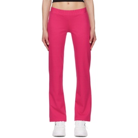 베르사체 진 꾸뛰르 베르사체 Versace Jeans Couture Pink Crystal-Cut Lounge Pants 241202F086002