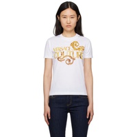 베르사체 진 꾸뛰르 베르사체 Versace Jeans Couture White Printed T-Shirt 241202F110023